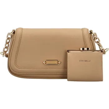 Kabelka Dámská crossbody kabelka béžová - Chrisbella Ariel béžová