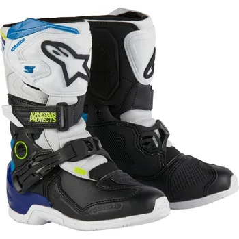 Moto obuv Boty TECH 3S KIDS, ALPINESTARS, dětské (bílá/černá/modrá) 2026 30,5