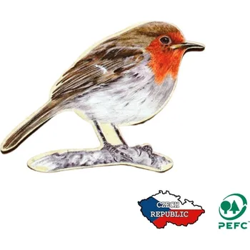 Dřevěná hračka Lesní svět Magnet tvar Červenka (Dřevěný tvarovaný magnetek na lednici pro děti s lesními motivy od českého výrobce Lesní svět. Do dětského pokoje jako dělané. A nemusíte vyvrtat ani dírku. Vyrobeno z ekologicky certifikovaného dřeva.)