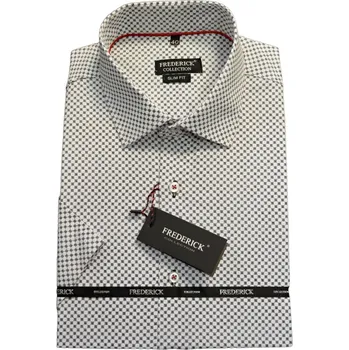 Pánská košile Pánská košile s krátkým rukávem - střih SLIM - vzor F705 - 39