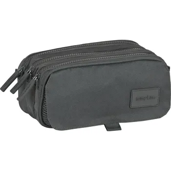 Penál Trojitý penál Safta 21,5 x 10 x 8 cm Šedá