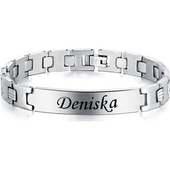 Náramek AE Pánský náramek Eternity stříbrný 21 cm