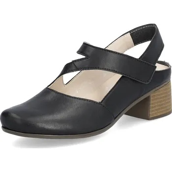 Dámské polobotky DÁMSKÉ POLOBOTKY RIEKER 41697-00 ČERNÁ Barva: Černá, Velikost: 38