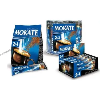 Káva Instantní káva 2v1 MOKATE 140 g - bez cukru - celé balení 10 ks (obsahuje jednotlivě balené sáčky / 10x 14 g)