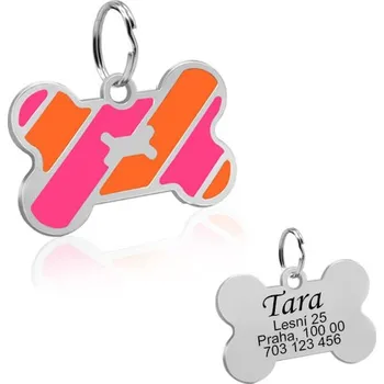 psí známka Psí známka - kost neonová Girl