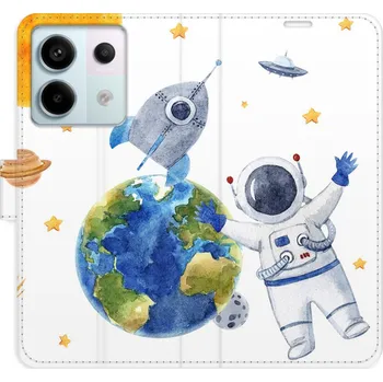 Pouzdro na mobilní telefon Flipové pouzdro iSaprio - Space 06 - Xiaomi Redmi Note 13 Pro 5G / Poco X6 5G