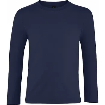 Chlapecké tričko Sol's Dětské bavlněné tričko Imperial s dlouhým rukávem Barva: modrá námořní, Velikost: 6 let (106/116) L02947