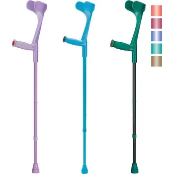 Francouzská berle 220 CSF - bronzová metalická—Předloketní, nastavitelná výška, vyměkčené držadlo