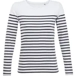 SOĽS Matelot Lsl Women Dámské tričko s dlouhým rukávem SL03100 White / Navy S