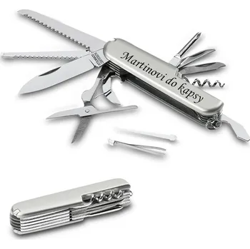 Multifunkční nůž Multifunkční kapesní kovový nůž 13 funkcí