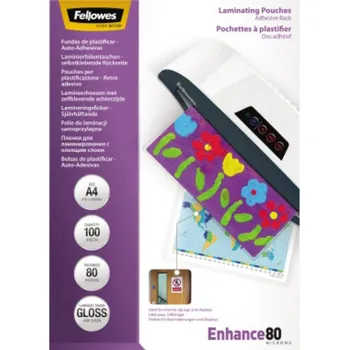 Fellowes laminovací folie A4 80 micron lesklý 100 ks
