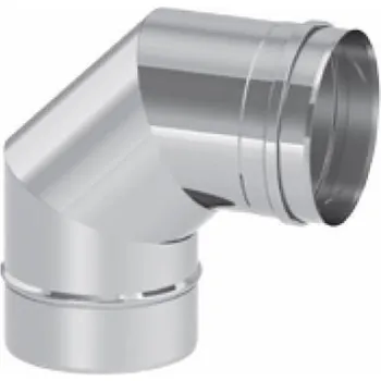 Kouřovod Koleno Jeremias 90° 130 mm EW-ECO (TN0629130)