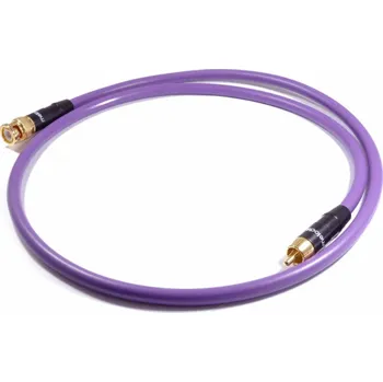 Audio kabel Melodika RCA (Cinch) - BNC kabel 0,5m fialový