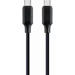 GEMBIRD Kabel USB PD (Power Delivery), 100W, Type-C na Type-C kabel (CM/CM), 1,5m, datový a napájecí, černá CC-USB2-CMCM100-1.5M