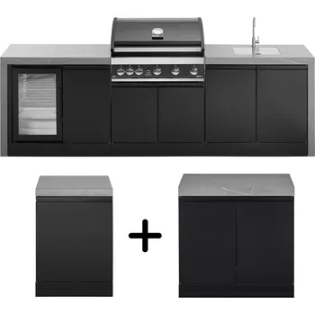 Zahradní krb Rohová venkovní grilovací kuchyně Grandpro MAXIM G5 (426 WF Series)