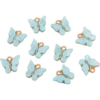 Ozdoba do vlasů Motýlci 10ks modrá