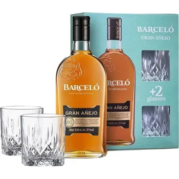 Rum Ron Barceló Gran Añejo 0,7l 37,5% + 2x sklo GB