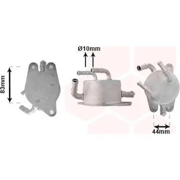 Chladič motoru Chladič oleje, automatická převodovka VAN WEZEL 53013705