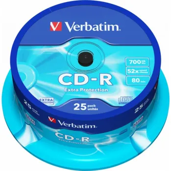 Optické médium Verbatim CD-R 700 MB 52x 25 kusů (43432)