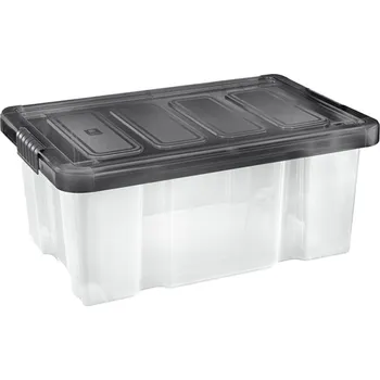 Úložný box TORTARELLI Box úložný s clipem, PUZZLE 5 L, trans./černá