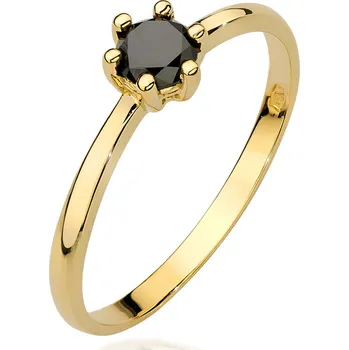 Hodinky Prsten Bonore - Zlato 585 - Černý Diamant 0-3 Ct 93388