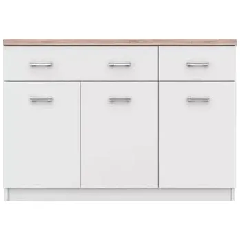 Komoda Komoda 3d2s, dub sonoma / bílá