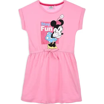 Dívčí šaty Dívčí šaty DISNEY MINNIE STAY FUN růžové Velikost: 128