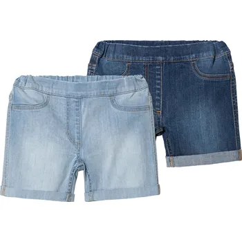 Dívčí kraťasy lupilu® Dívčí džínové šortky, 2 kusy (110/116, modrá)