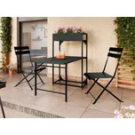 Set záhradního nábytku Naviro, Barva:: černá MIRJAN 5903211309090