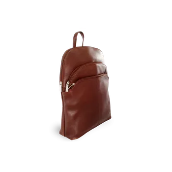 Městský batoh Hnědý kožený batoh 311-8955-40