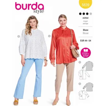 Nit Tištěný střih halenka se stojáčkem