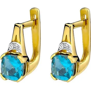 Hodinky Náušnice Bonore - Zlato 585 - Topaz 1-1 ct 128707
