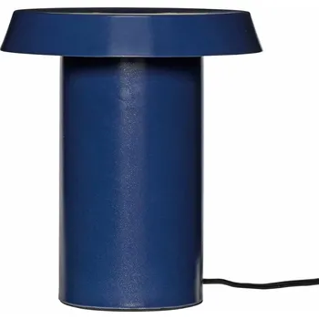 Lampička Tmavě modrá kovová stolní LED lampa Hübsch Keen