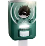 Vodotěsný solární ultrazvukový odpuzovač kun, koček, psů a zvěře (Venkovní vodotěsný solární ultrazvukový odpuzovač zvěře s LED záblesky Přístroj s velkým solárním panelem a 5 provozními režimy. Působí na kočky, psy, kuny, hlodavce, zajíce, srnky a prasat