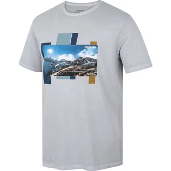 Pánské tričko Husky Pánské bavlněné triko Tee Skyline M XXL, light grey