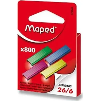 Set školních potřeb Zszywki kolorowe 26/6 800 sztuk (PL)