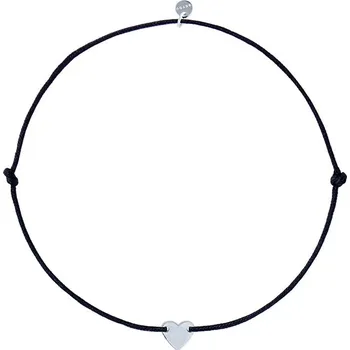 Náramek Náramek ocelové srdíčko černý