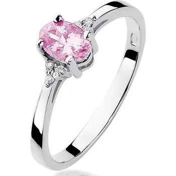 Hodinky Prsten Bonore - Bílé Zlato 585 - Růžový Topaz 0-5 ct 127615