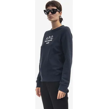 Pánská mikina Bavlněná mikina A.P.C. Sweat Tina COEZD-F27561 MARINE, M, námořnická modř, 59X