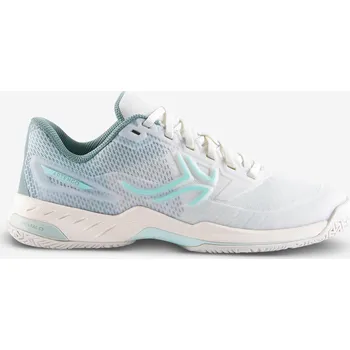 Dámská tenisová obuv ARTENGO Dámské tenisové boty na všechny povrchy Fast Pro 41 BÍLÁ|MODRÁ|ZELENÁ