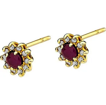 Hodinky Náušnice Bonore - Zlato 585 - Rubín 0-15 ct 128711