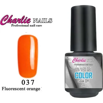 Charlie UV/LED Gel lak 5ml. č.37 oranžový Fluorescent