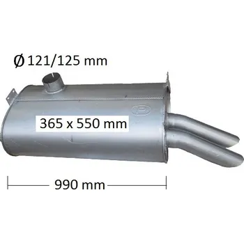 Tlumič výfuku Tlumič výfuku SETRA S 400 (PR 79.13-5)