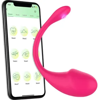 Erotické vibrační vajíčko ovládané mobilní aplikací Love Spouse Pro