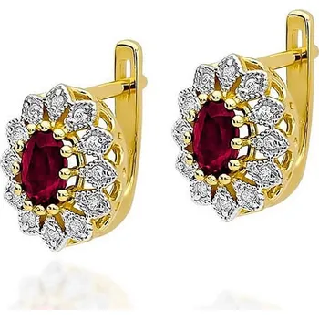 Hodinky Náušnice Bonore - Zlato 585 - Rubín 0-6 ct 128715