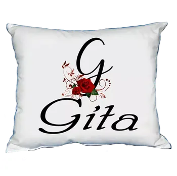 Dekorativní polštářek Polštář s dámským jménem GITA (polštářek dámské jméno )