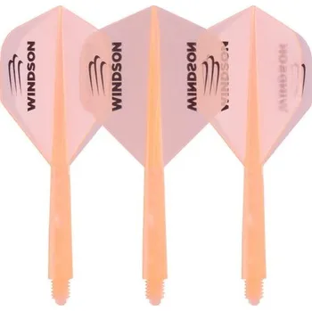 Příslušenství pro šipky Letky s násadkami Astix Windson oranžové M 27 mm (midi ve stylu Condor)