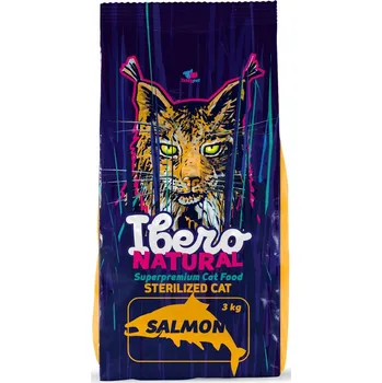 Krmivo pro kočku Ibero Natural Sterilized Salmon 3 kg
