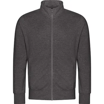 Pánská mikina Just Hoods Unisex mikina na zip JH147 Charcoal XL