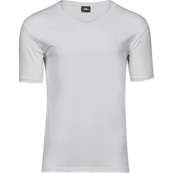 Tee Jays Pánské elastické tričko s výstřihem do V TJ 401